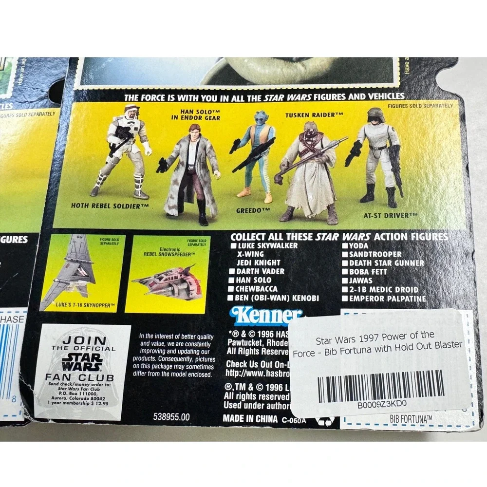 Star Wars  Power of the Force Han Solo iEndor Gear & Bib Fortuna Action Figures